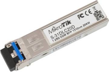 Mikrotik SFP modül, 1Gbit, Single Mod S-31DLC20D, 1.25G,20km 1310nm Gbic